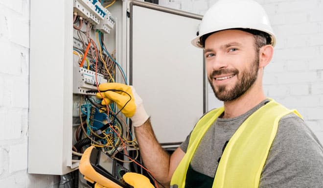 Matt smiling at Electrician North Shore Auckland